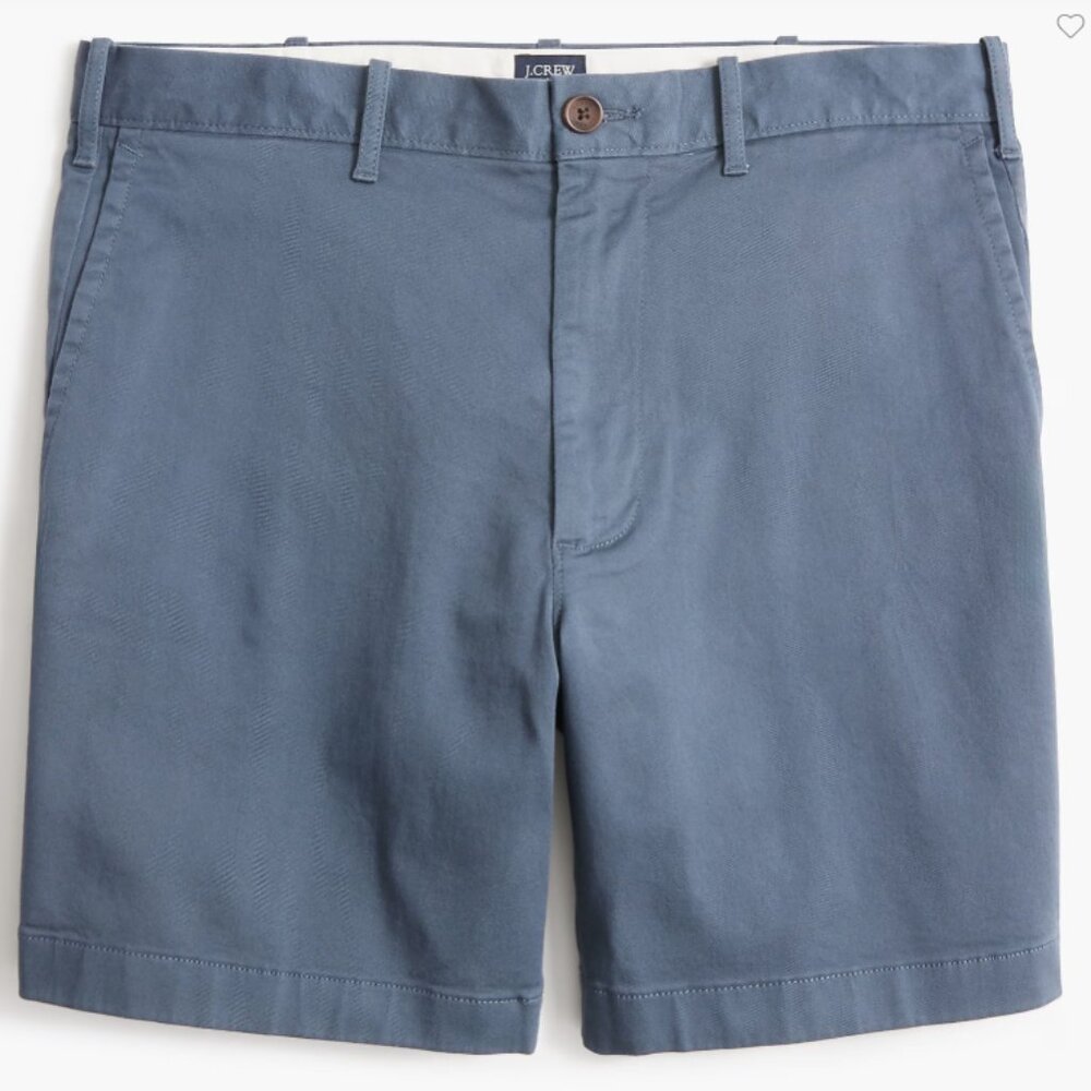 J.Crew Flex Chino Shorts, 7" Inseam - Legacy Blue - Size 30